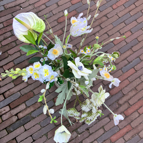 Poppy Spring- wit/groen