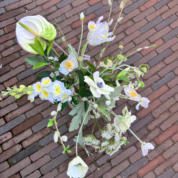 Poppy Spring- wit/groen