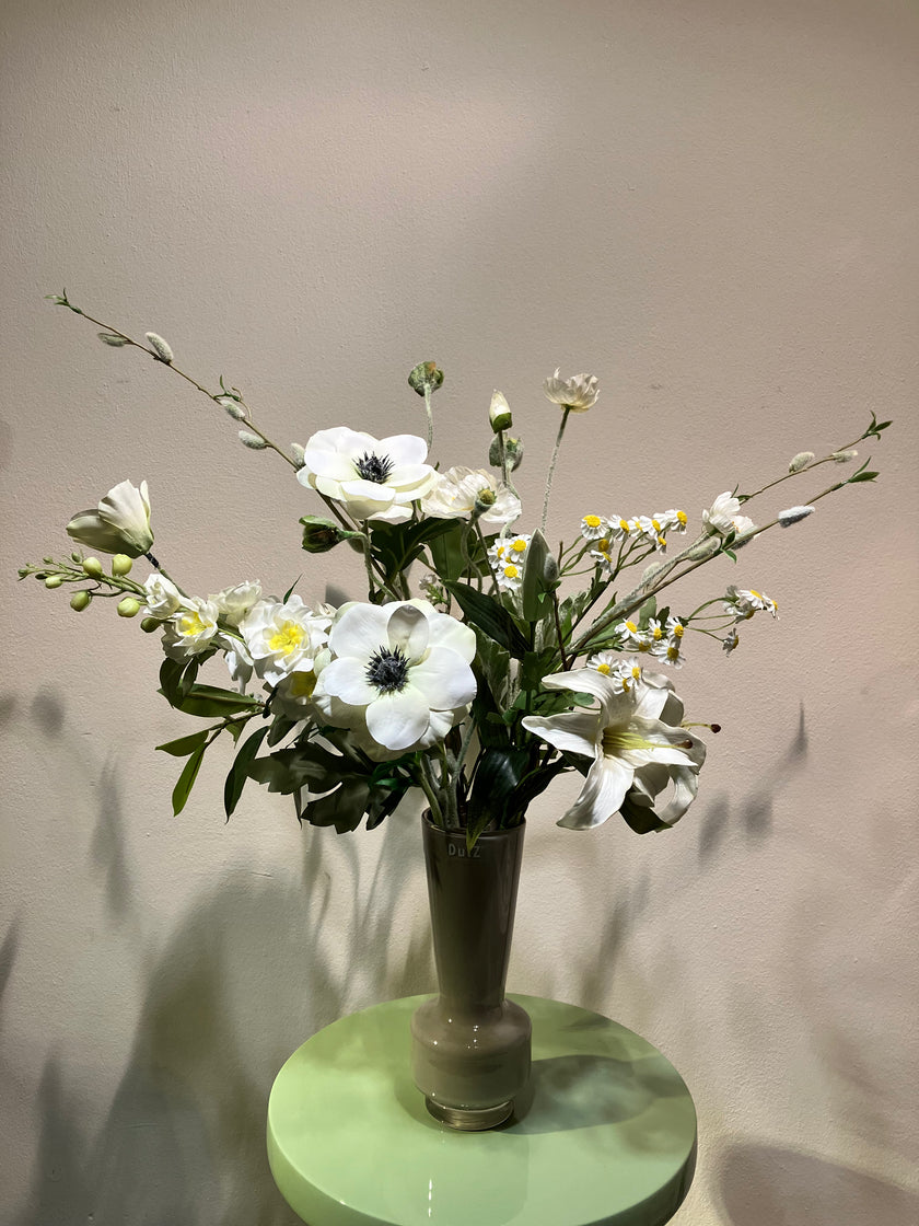 Groen-wit boeket voorjaar - poppy