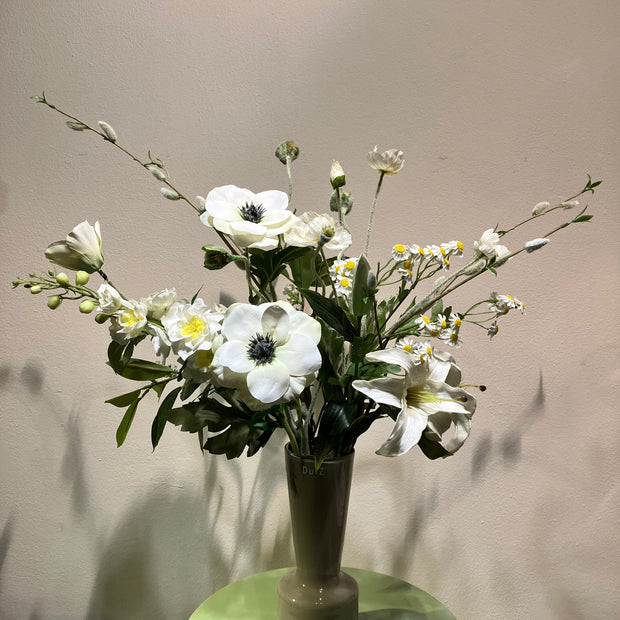 Groen-wit boeket voorjaar - poppy