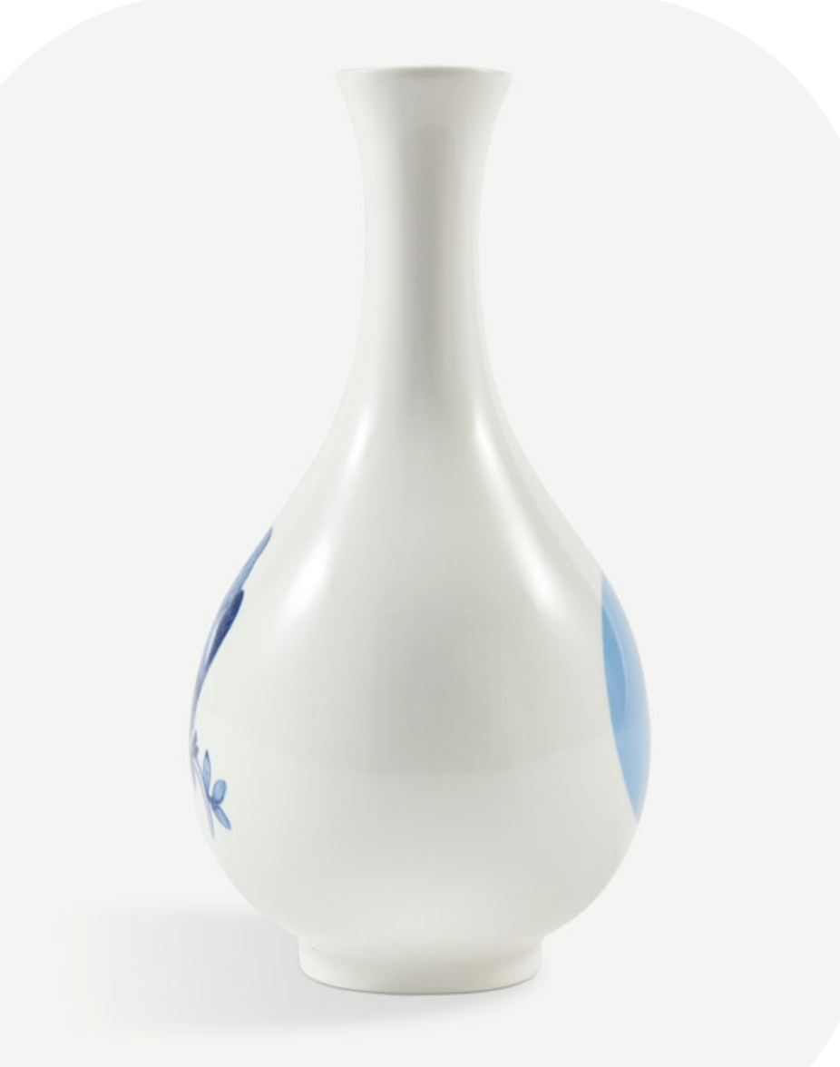 Small bird vaas blauw - Rijksmuseum editie