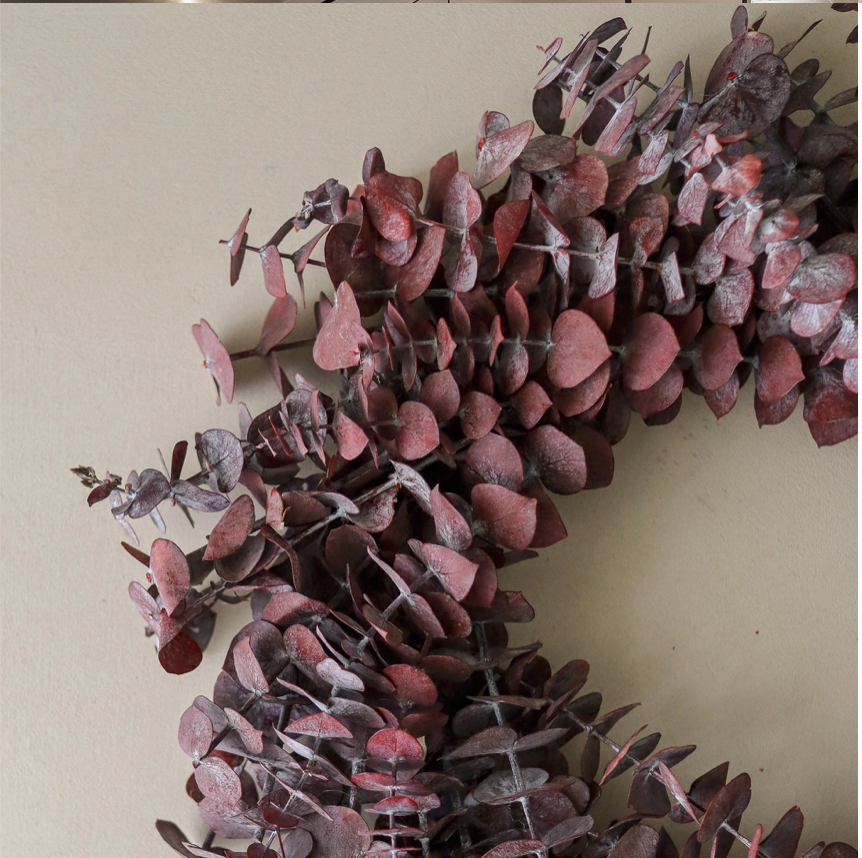 Krans Eucalyptus burgundy