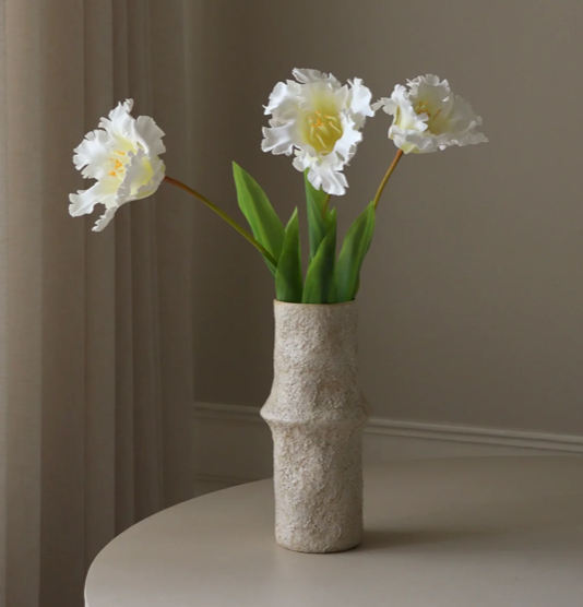 Tulp papegaai - wit L