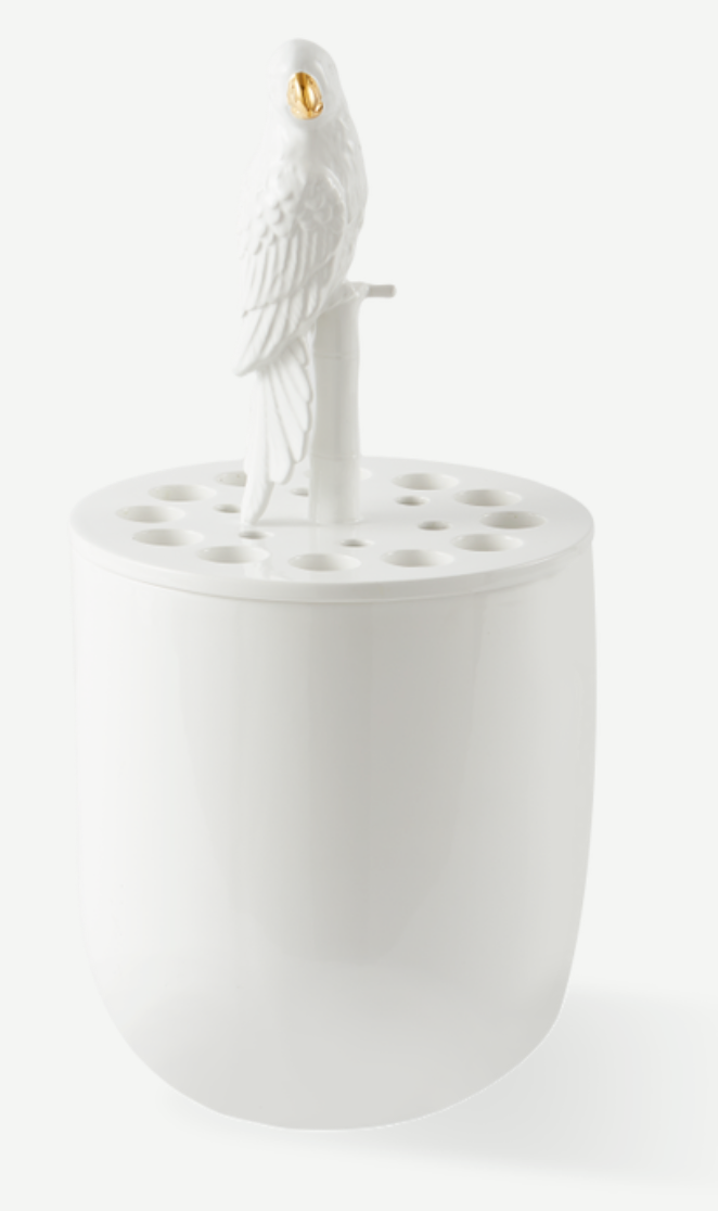 Bird watching vase