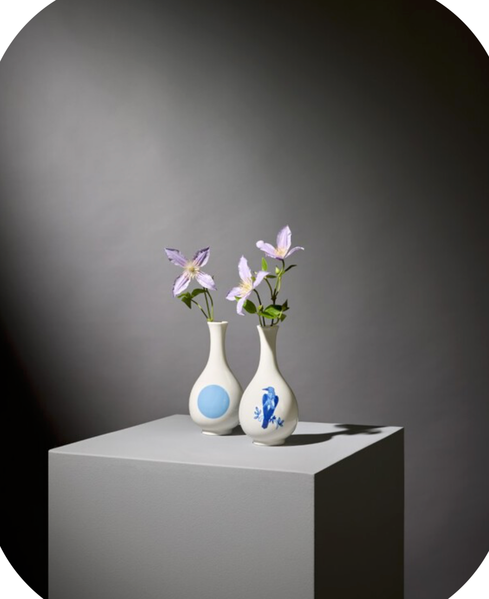 Small bird vaas blauw - Rijksmuseum editie